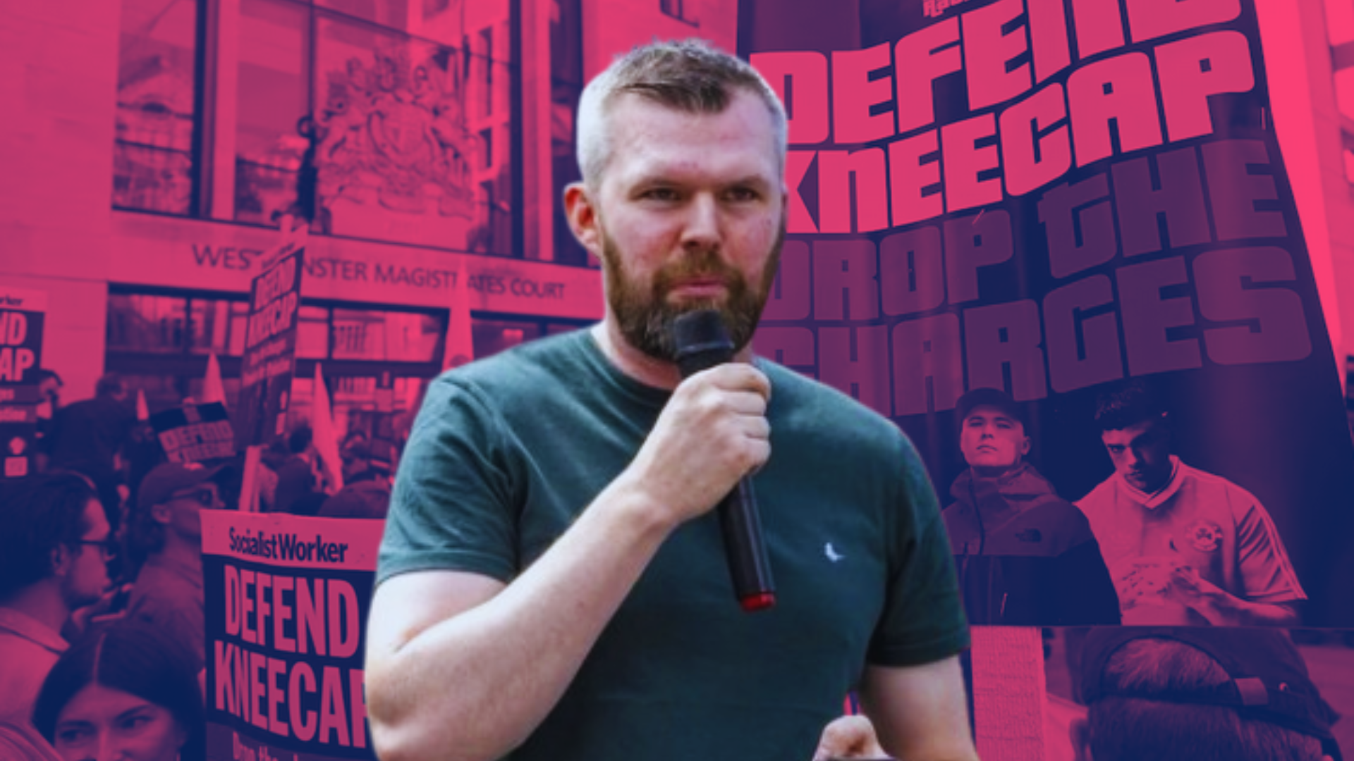 Gerry Carroll defending Kneecap: 'We will not be intimidated and we will not be silenced.'