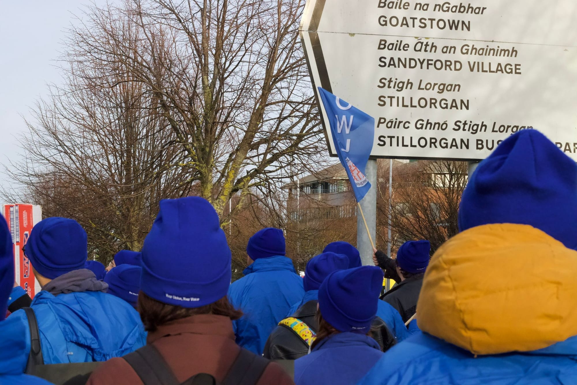 CWU members on a Day of Action at Covalen in Sandyford. 10 Dec 2025